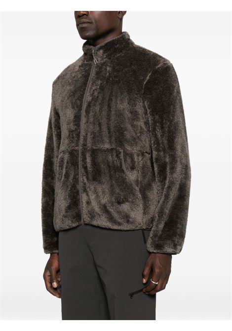 adapt plush fleece jacket man dark taupe HIKING PATROL | AW25014DK TAUPE